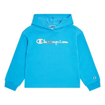 Champion Girls Rainbow Script Logo French Terry Hoodie - £15.94 GBP