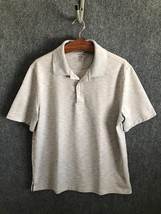 George Polo Shirt Men&#39;s Size Large (42-44) Gray Short Sleeve 100% Polyester - £7.10 GBP