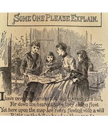 Someone Please Explain Poem 1892 Victorian Art Woodcut Printing Ephemera... - $47.64 CAD