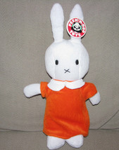 Miffy Stuffed Plush Bunny Rabbit Dick Bruna Peek A Boo Toys 14&quot; Orange Dress - £31.64 GBP