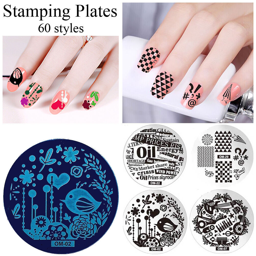 Popular Lace Nail Art Image Stamping Plates Stainless Steel Template Stencils