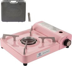 Pink Hth Portable Butane Gas Camping Stove Bsp300 With Windproof Burner For - £33.34 GBP