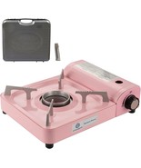 Pink Hth Portable Butane Gas Camping Stove Bsp300 With Windproof Burner For - £33.43 GBP