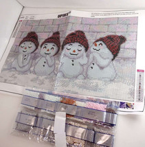 Diamond Painting Snowman Full Drill Rhinestone 20x12 in Diamond Art Painting Kit - £6.69 GBP