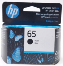 HP #65 Black Ink Cartridge 65 N9K02AN NEW GENUINE July 2023 - $12.99