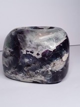 Fluorite gem  stone candle votive - £34.84 GBP