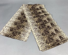 Vintage Snakeskin Print Silk Scarf - 76x8” - $14.85