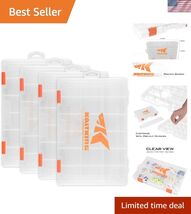 Tackle Boxes, Plastic Box, Plastic Storage Organizer Box with Removable ... - $49.89