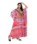 Long Kaftan Women's Designer Maxi Dress, Swimsuit Cover-ups, Digital Pri... - $43.99