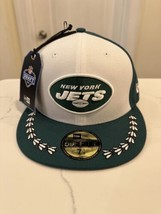 New Era New York Jets 59Fifty 5950 NFL Draft 2019 Green White Black Fitted 7 1/8 - £27.70 GBP