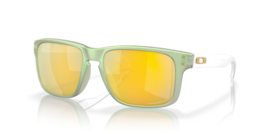Oakley Holbrook Polarized Sunglasses OO9102-Y055 Dark Jade Opaline W/ Prizm 24K - £117.44 GBP