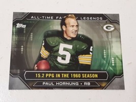 Paul Hornung Green Bay Packers 2015 Topps All-Time Fantasy Legends Card #ATFL-PH - £0.78 GBP