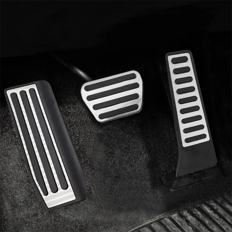 Stainless Steel AT Gas Brake Fuel Footrest Pedals Cover For Land Rover R... - $22.94+