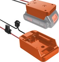 Power Wheel Adapter With Fuse&amp;Switch,Secure Battery Adapter For Black+Decker 20V - £34.74 GBP