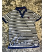 U.S. Polo Association Men&#39;s Short Sleeve Slim Fit Polo Shirt Gray Blue S... - £9.15 GBP