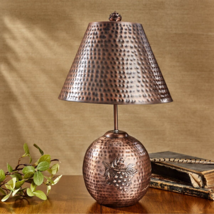 Valley Pine Hammered Copper Lamp With Shade Rustic Lodge Cabin By Park Designs - £119.26 GBP
