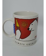 Coke 1996 Polar Bear Mug Always Coca Cola Red Coffee Tea 10 Oz - £3.16 GBP