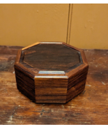 VTG Biesanz Woodworks 8 Sided Spline Joint Wood Box Handmade In Costa Ri... - $48.37