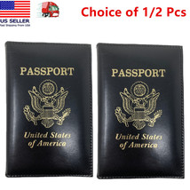 1/2 Pcs Leather USA Passport Cover, ID Holder, Wallet Travel Case Handma... - £6.30 GBP+