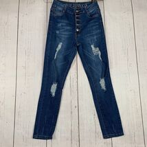 Banana Republic 9 Mid Rise Stretch Skinny Junior Denim Jeans Pants Women... - $14.00 CAD