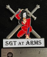 Widows Sons Masonic Riders Assn &quot;Widow&quot; Sgt at Arms Officer Pin - €17,18 EUR