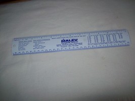 Vintage Malev Hungarian Airlines 12&quot; metal ruler - £15.56 GBP