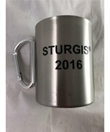 NEW Sturgis 2016 Moto Guzzi Steel Mug Cup With Carabiner Handle Collectible - £5.57 GBP
