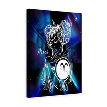 Aries Zodiac Horoscope Sign Constellation Canvas Print Astrology Home Decor Rea - £68.25 GBP+