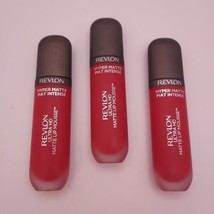 Lot Of 3 Revlon Ultra Hd Hyper Matte Lip Mousse 805 100 Canicule - £9.63 GBP