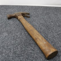 Vintage STANLEY 16 Oz Wooden Handle Claw Hammer Old Tool 13” USA - £13.23 GBP