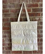 BATH &amp; BODY WORKS WHITE IRIDESCENT PUFFER TOTE GIFT BAG BLACK FRIDAY 202... - €20,47 EUR