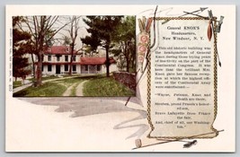 New Windsor NY General Knox&#39;s Headquarters Native American Postcard B50 - £10.18 GBP