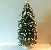 8.5 Inch Vintage Flocked Christmas Tree for Villages - £14.90 GBP