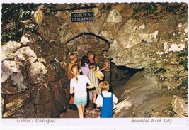 Postcard Rock City Gardens Lookout Mountain Chattanooga Goblin&#39;s Underpass - £2.24 GBP
