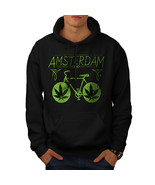 Amsterdam Weed Bike Rasta Sweatshirt Hoody Holland Flat Men Hoodie - £16.51 GBP