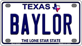 Baylor Texas Novelty Mini Metal License Plate Tag - £11.95 GBP