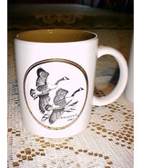 COLLECTIBLE MUG SIGNED (JERRY) RAEDEKE 1993 CANADA GEESE;WH/GOLD TRIM;3.... - £7.86 GBP