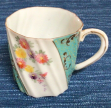 Vintage Unmarked Nippon Style Floral Flowers Cup Gold ~876A - £12.06 GBP