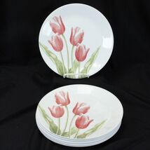 Corelle Tulip Bouquet Dinner Plates 10-1/4"  Lot of 10 - $88.19