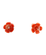 14k Rose Gold Carved Genuine Natural Coral Flower Stud Earrings (#J7351) - €149,94 EUR 14k Rose Gold Carved Genuine Natural Coral Flower Stud Earrings (#J7351) - €149,94 EUR