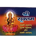 SRI SHRI SUKTAM Lakshmi Suktam, Purush Suktam Lakshmi Stotram LIBRO... - $8.63