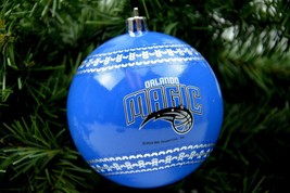 Orlando Magic Ugly Sweater NBA Team Logo 3&quot; Plastic Christmas Holiday Ornament - £10.62 GBP