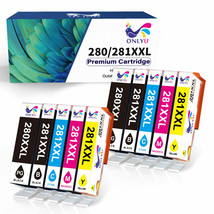 10 Pgi-280 Xxl Cli-281 Xxl Ink For Canon Pixma Tr7500 Tr7520 Tr8520 Ts702 Ts9100 - $50.99