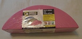 Series - 8 Fitness Half-Moon EVA Foam Yoga Block Pink New - £3.94 GBP
