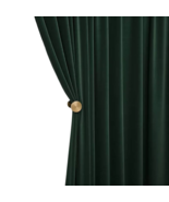 Anyhouz 100cm Green High Quality Modern Wool Velvet Blackout Curtains fo... - £65.70 GBP+