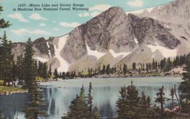 Mirror Lake Medicine Bow National Forest Wyoming WY Snowy Range Postcard... - $2.99