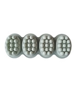 Soap Mold 4 Cavity 3D Handmade Silicone Massage Therapy Bar Making Choco... - £9.55 GBP