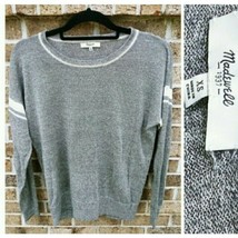 Madewell Sweater XS Womens Long Sleeve Gray Crew Neck Top - $22.00