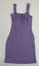 Shein NWT women’s XS purple waffle knit sleeveless peasant dress E12 - £10.52 GBP