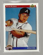 Ryan Klesko 1992 Upper Deck Baseball Card #24 Nrmt Star Rookie - £2.59 GBP